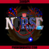 4th Of July Nursing PNG, Flag Us Stethoscope PNG, Nurse Flag American PNG