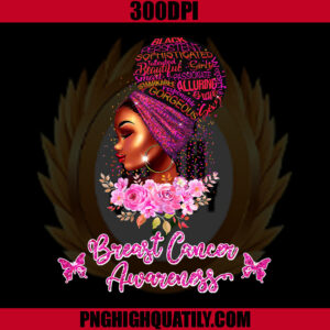 African American Cancer PNG, Breast Cancer Awareness PNG, Woman Afro Black PNG
