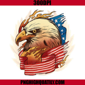American Usa Flag Patriotic Eagle PNG, 4Th Of July PNG