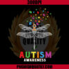 Autism Dragonfly Puzzle PNG, Autism Awareness PNG