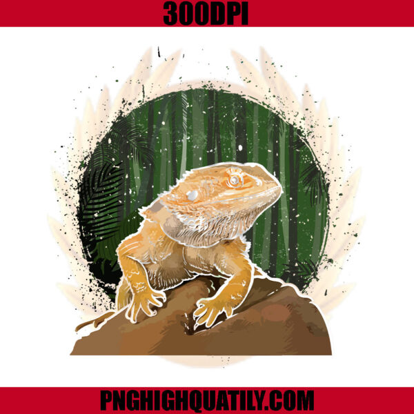 Bearded Dragon Reptile Animal Lover PNG, Komodo PNG