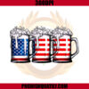 Beer American Flag 4Th Of July PNG, Merica Drinkin PNG