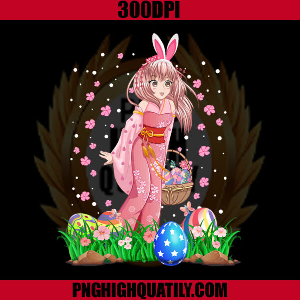 Easter Bunny Ears Kawaii Japanese PNG, Anime Manga Teen Girls PNG