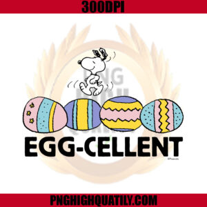 Egg-Cellent Snoopy Easter PNG, Snoopy Egg Easter PNG