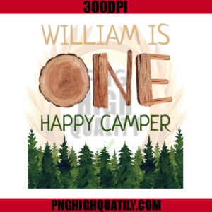 Happy Camper PNG, 1st Birthday PNG, Camping PNG
