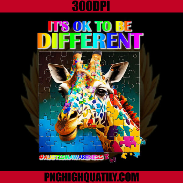Its Ok To Be Different PNG, Different Autism PNG, Autism Awareness PNG