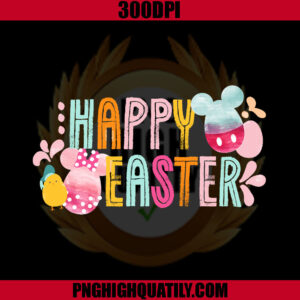 Mickey & Minnie PNG, Happy Easter PNG, Chicken Easter PNG