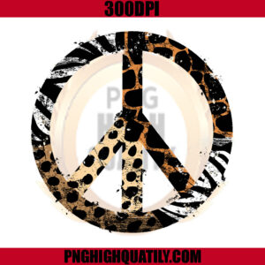 Peace Symbol Leopard PNG, Peace Symbol PNG