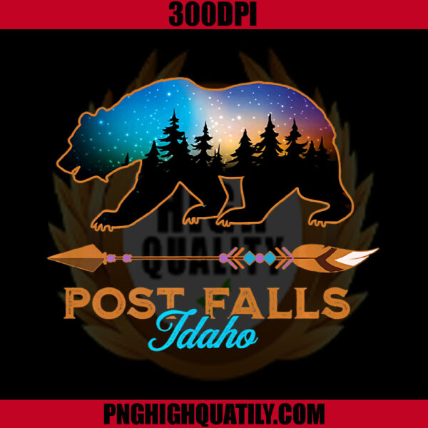 Post Falls Idaho Usa PNG, Black Bear Hiking Camping PNG