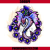 Purple Dragon PNG, Dragon Flower PNG