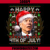 Santa Joe Biden Happy 4Th Of July PNG, Santa Joe Biden Xmas PNG