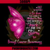 She Whispered Back I Am The Storm Breast Cancer Awareness Butterfly PNG, Butterfly Breast Cancer Awareness PNG