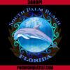South Palm Beach Dolphin Florida PNG, Patriotic Animal PNG