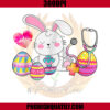 Stethoscope Cute Bunny Pediatric Nurse Easter Day PNG, Pediatric PNG