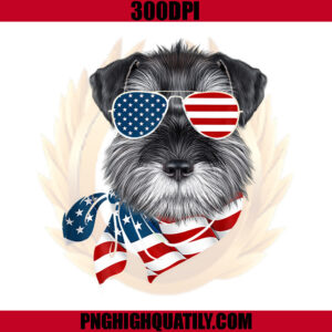 US Flag Schnauzer Patriotic PNG, 4Th Of July Dog Lover PNG