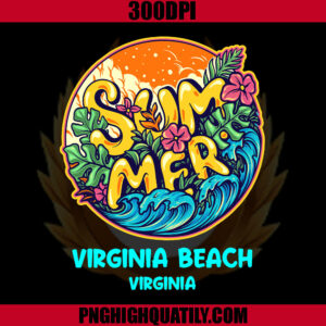 Virginia Beach Summer PNG, Vacation Souvenir Holiday PNG